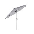 thumbnail image 3 of Westin Outdoor 9.5" Black and White Striped Octagon Lighted Patio Umbrella with UV Resistant, 3 of 5