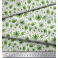 thumbnail image 3 of Soimoi Poly Georgette Fabric Leaves & Cosmos Floral Print Sewing Fabric Yard 42 Inch Wide, 3 of 3