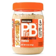 PBfit All-Natural Peanut Butter Powder, Powdered Peanut Spread From Real Roasted Pressed Peanuts, 8g of Protein, 8 Ounce