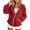 Red, variant on FASHOFT Zip Up Hoodies for Girls Loose Fit Long Sleeve Hooded Sweatshirts Lightweight Track Jackets Army Green 3-5 Years
