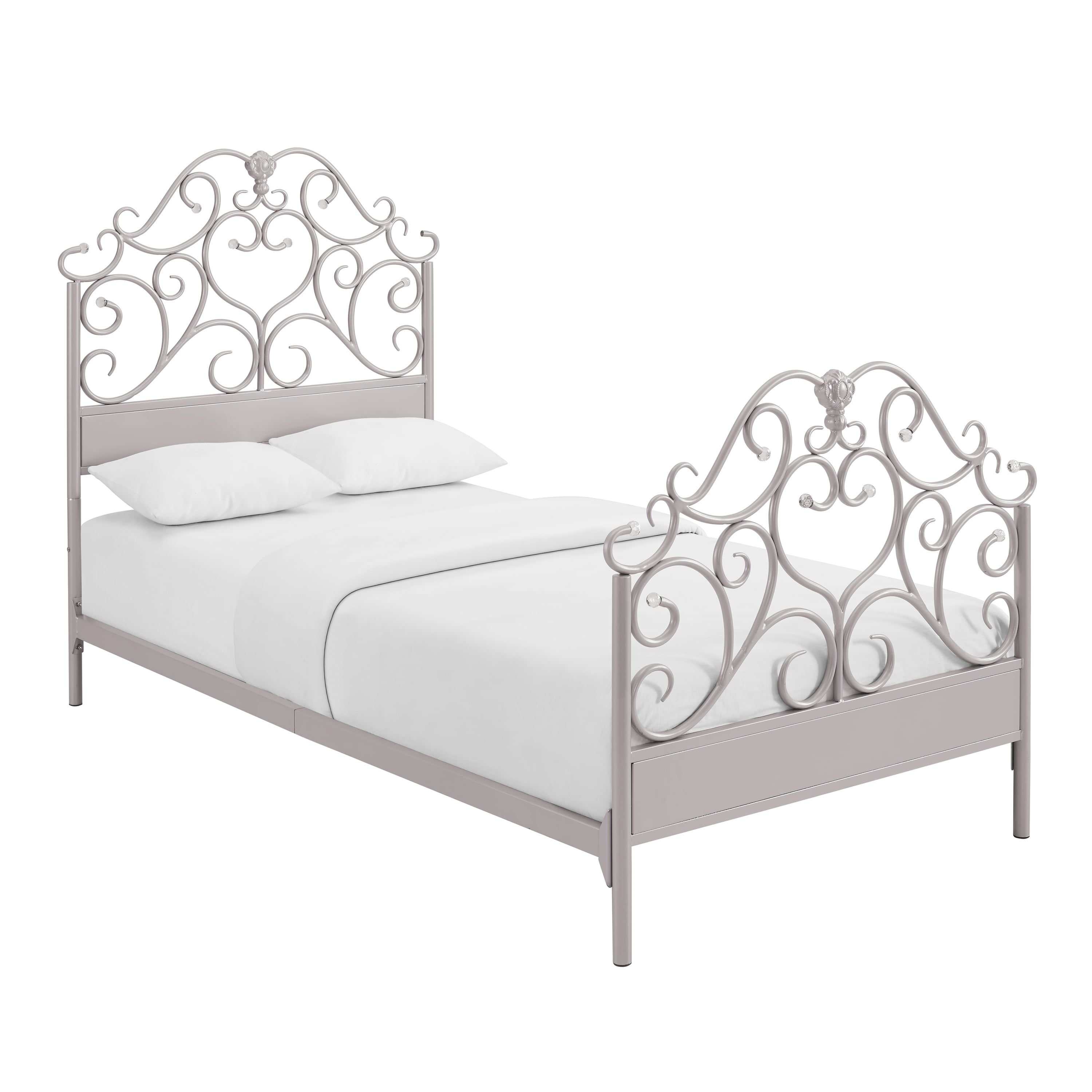 Powell Elizabeth Twin Bed Rose Gold, Gold Twin Bed Frame