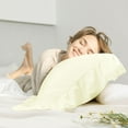 thumbnail image 4 of PiccoCasa Microfiber Ruffle Pillowcases 2 Pcs with Envelope Cream Queen, 4 of 7