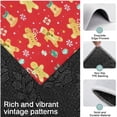 thumbnail image 3 of Red Christmas Gingerbread Man Pattern Kitchen Rugs Sets Of 3,Kitchen Runner Rugs Non Skid Washable,Decorative Kitchen Floor Mats for Kitchen,Sink,Laundry,17"x30"+ 17"x47" + 17"x59", 3 of 6