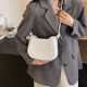 thumbnail image 3 of Bolso Hombro para Mujer Elegante WDOplteas Silla Montar PU Color Sólido Fiesta, 3 of 8