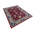 thumbnail image 2 of 5' x 7' Feet Burgundy Red Blue Beige Floral Traditional Oriental Vintage Area Rug Carpet, 2 of 8