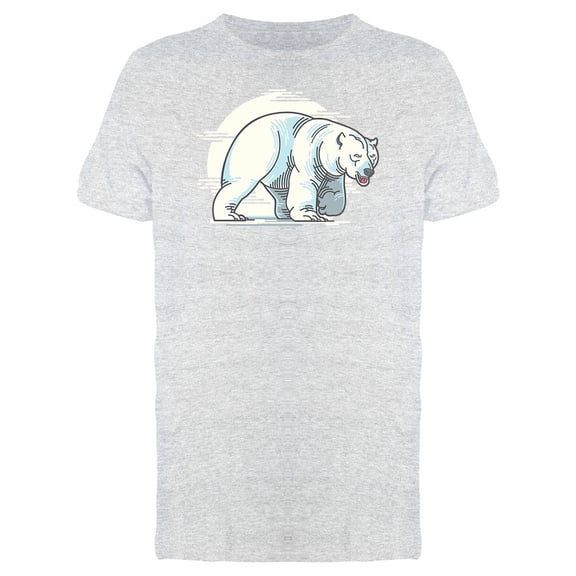 Polar Bear Doodle Sketch Tee Men's -Image by Shutterstock