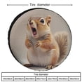 thumbnail image 2 of Camper Spare Tire Cover Funny Squirrel Wheel Protectors Tire Covers Weatherproof Wheel Covers Cute Animals Tire Cover Universal Fit for Trailer SUV Truck Camper Travel Trailer 12inch, 2 of 8