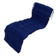 thumbnail image 1 of Outdoor Chaise Lounge Cushion, Polyester Fabric, Soft PP Cotton Fill, Ties Keep Secure, Tufted Design, Breathable, for Patio, Deck, Lawn, Poolside, 1 of 7