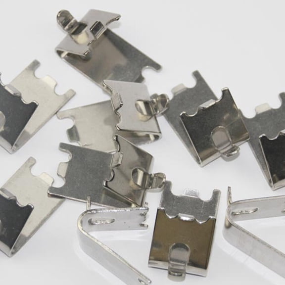 DEEPCRAFF Refrigerator Clips Plated Silver Metal for Freezer Support Durable and Practical 4Pcs