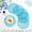 6PCS-Blue, variant on Round Placemats Set of 6 for Dining Table, 15 Inches Paper Woven Boho Small Decorative Circle Place Mat for Wedding Christmas Thanksgiving Day Holiday Dinner,