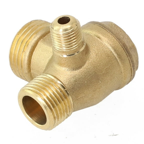 3-Port Brass Air Compressor Check Valve Central Pneumatic Male Thread G1/2 G3/8