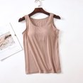 thumbnail image 4 of Toimothcn Women's Tank Top Casual Solid Color Sleeveless Tank Tops With Built In Bra Round Neck Summer Workout Shirt Tops Suitable For Outdoor Activities, 4 of 4