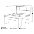 thumbnail image 2 of BeStar Executive U-Desk, 3-Drawer, 2 of 2