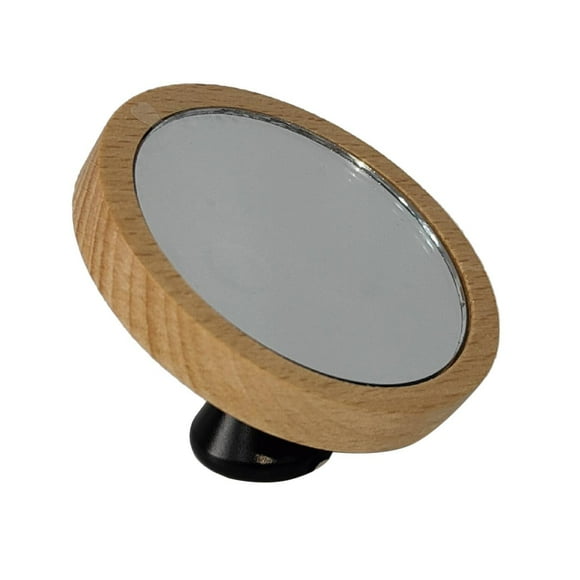 Billuyoard Espejo Shot Ajustable Base Madera 7cm Nogal Juegos de servir café y té Negro Haya