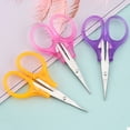 thumbnail image 4 of 3Pack Stainless Steel Scissors, Comfortable Plastic Handle Sharp Smooth Cutting Design, Stationery Shear, Trimming Tool for s’chool Office Home Diy Craft Daily Cutting Use, 4 of 8