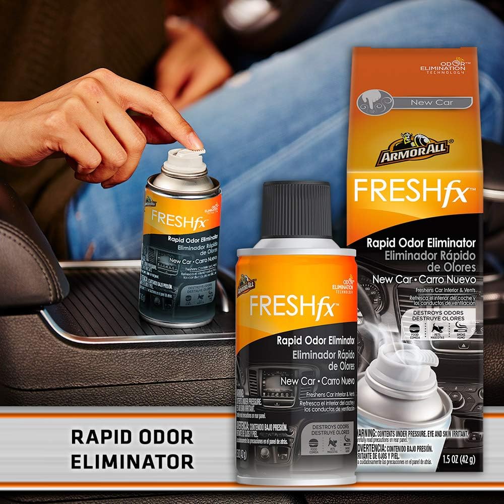 Armor All 18507 Car Air Freshener and Purifier - Odor Eliminator for Cars & Truck, New Car, Fogger (Pack of 6)
