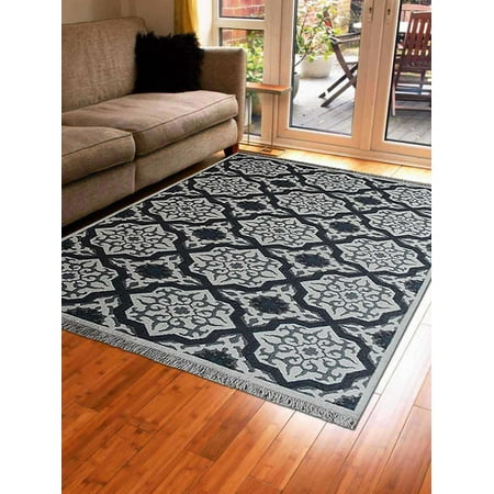 Rugsotic Carpets Hand Knotted Sumak Wool 6 X9 Area Rug Geometric Carpets Hand Knotted Sumak Wool 6 X9