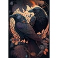 thumbnail image 2 of Raven's Roost - Dark Raven Canvas Wall Art, 2 of 2
