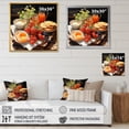 thumbnail image 4 of Designart "Food Breakfast Painting Dot I" Food & Beverage Wall Art Living Room, 4 of 5