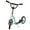 Blue, variant on Aosom Youth Scooter Kick Scooter for Kids 5+ with Adjustable Handlebar Front and Rear Dual Brakes Inflatable Wheels, Black