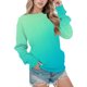 thumbnail image 1 of Gibobby Sudadera mujer Sudadera suelta casual con estampado navideño de manga larga con cuello redondo para mujer blusa grande de manga larga(Verde,XG), 1 of 4