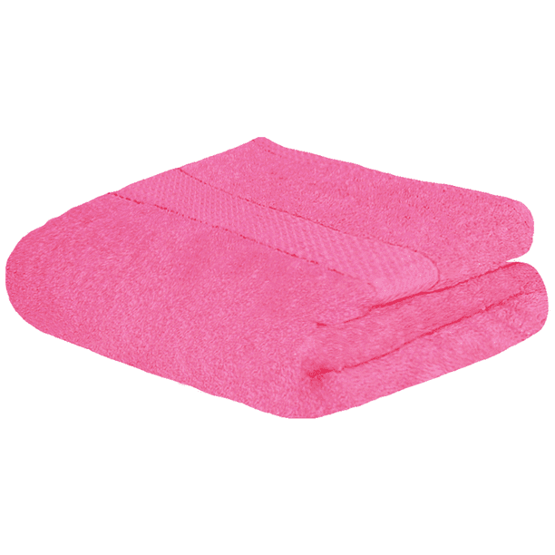 Toalla Baño Completo colores varios, 150x80cm - 620gr Suave Y Absorbente- Cenefa Bordada - ROSA 2