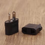 2Pcs European US AU EU US To EU/EU To US Plug Adapter Euro Travel Power Adapter Plug Outlet Converter Socket