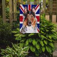 thumbnail image 2 of Carolines Treasures SC9893GF Collie avec Drapeau Britannique English Union Jack Drapeau Format Jardin, 2 of 3