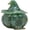 #B, variant on Natural Crystal Halloween Witch Pumpkin Jar, Resin Crystal Decor Candy Box, 3.8" x 3.9" Fall Home Decoration Gift (#G)