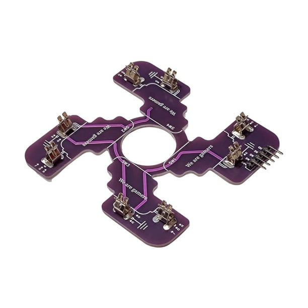 Microinterruptor PCB Arcade Stick DIY para JLF Reemplazo de piezas de interruptor Ensamblaje de PCB Placa de joystick Pieza de reparación para TP-MA , PÚrpura Violeta