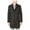 Black - black, variant on Michael Kors Mens Slim Fit Plaid Top Coat, Black, 44 Short
