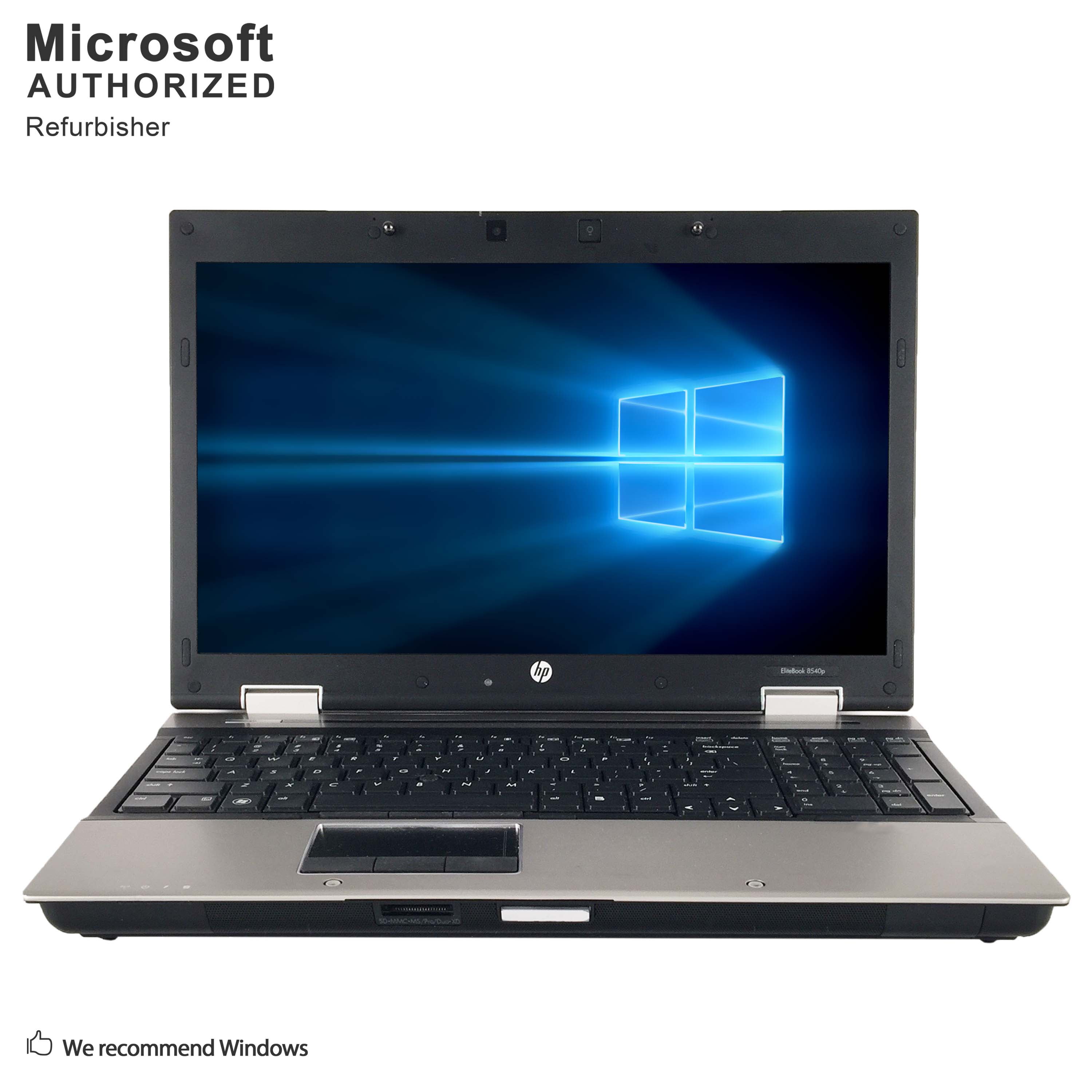 HP Elitebook 8540P 15.6" TFT Laptop CI7 8G RAM 750G HDD DVD WIFI Win10