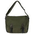 thumbnail image 1 of Bandolera Vinta de lona para hombre, 36 x 12 x 28 cm, color verde oliva, 1 of 1