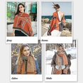 thumbnail image 4 of Bufandas de mujer color naranja Chales y bufandas de noche Bufandas de cachemira Mantas Cárdigans Capas, 4 of 4
