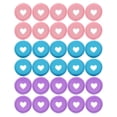 thumbnail image 1 of 30 anillas de plástico con forma de corazón para encuadernación de libros, cuadernos y planificadores., 1 of 5