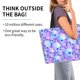 thumbnail image 2 of Disketp Blue Skull Daisy Bolsa Tote Estampada para Mujer, Bolso de Hombro y de Mano para Compras y Viajes, 2 of 8