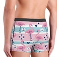 thumbnail image 5 of Kll Pink Striped Flamingo Men'S Cotton Boxer Briefs Underwear-Xx-Large, 5 of 9