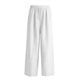 thumbnail image 6 of Girls Summer Wide Leg Pants Elastic Drawstring Waist Loose Trousers Lightweight Casual Lounge Bottoms 5-15Y, 6 of 6