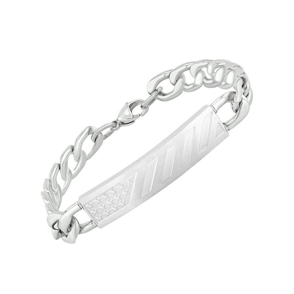 Men's Stainless Steel Stars and Stripes Bracelet - Believe by Brilliance