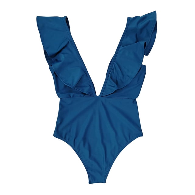 Traje de baño de una pieza con estampado de Mujer Azul S Zulema traje de baño de una pieza