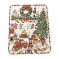 thumbnail image 3 of Christmas DIY Coloring Throw Blanket, Nutcracker Fireplace Line Art with 24 Markers, Holiday Craft Blanket, 3 of 4