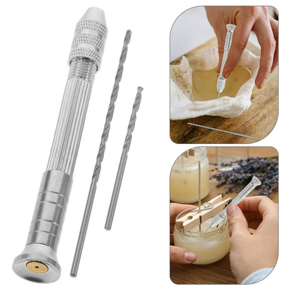 LOLIPPYY Precision Hand Drill Multi Function Candle Puncher for DIY Jewelry Making Tool