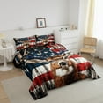 thumbnail image 3 of Erosebridal Deer Comforter Set Queen Size American Flag Bedding Set Antlers Hunting Rustic Western Farmhouse Comforter Animal Quilt Set, 3 of 7