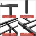 thumbnail image 4 of Yeshouse estructura de cama Queen de metal 15 cm, plataforma resistente con gran espacio de almacenamiento, base antideslizante, silenciosa, sin necesitar somier, 4 of 7