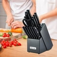 thumbnail image 5 of McCook MC39 Knife Set with Built-in Sharpener, 14-Piece Triple Rivet Cutlery Knife Block Set, 5 of 5