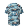 thumbnail image 4 of Goofa Sea Marine And Lighthouse Printed Men's Casual Short-sleeved Shirt,Lightweight Breathable Button-down,Summer Casual men's top,Versatile Fashion shirt-, 4 of 7