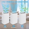 thumbnail image 4 of Rugerasy 14000 BTU Portable Air Conditioners,3-IN-1 Freestanding AC Unit,Cools Up to 750 Sq.Ft,Fan/Dehumidifier/Cooling Modes,with Remote Control,Smart and Sleep Mode,24H Timer,Auto Swing,Window Ki, 4 of 8