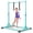 Teal, variant on Primy 230LBS Gymnastics Bar for Kids, 39~61inches Adjustable Height Gymnastic Horizontal Bars, Stable Gymnastics Equipment Junior Training Bar for Home Using for Children