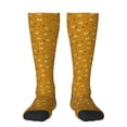 thumbnail image 2 of Picia Women Crew Soft Moisture-wicking Socks Honey Bee Gnomes Pattern Design Cotton Socks, One Size fit All, 2 of 9