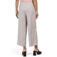 thumbnail image 2 of Jones New York Women's High Rise Linen Blend Wide Leg Cropped Pants-Tan / 8, 2 of 3